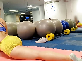 Girlfriend being a slut in the gym experience, creampied!
