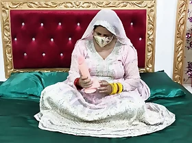 Indian Bride Amazing Sexual relations with Big Dildo on Wedding Night