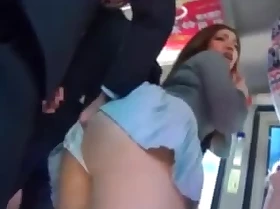 Thick Pain in the neck Japanese Girl Fucked on Bus-