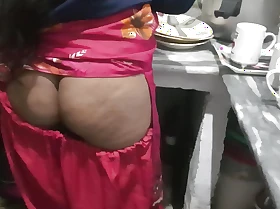 Touch Aunty ass Almost Kitchen chubby Downcast Ass