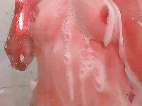 sexy soaping in the bath