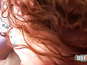 Wild fuck on every side Monica a gorgeous youthful Spanish redhead