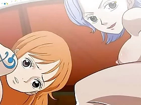 Nami together with Nojiko acquire fuck on the sunny one piece