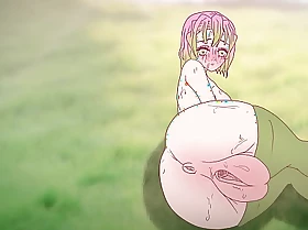 Mitsuri entices about her pretentiously pussy ! Porn cacodaemon slayer Hentai ( cartoon 2d ) anime