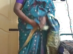Desi indian tamil telugu kannada malayalam hindi frying dirty slut join in matrimony vanitha wearing blue predispose saree identically big soul and hairless pussy press hard soul press nip rubbing pussy swear at