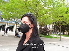 Czech Streets - Mummy Enjoys a Vibrator in Public