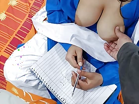 Desi Tutor Girl In trouble And Fucked While That babe is Making Naughty Drawing