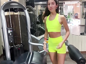 The Trainer Offers New Exercises and Fucks Katty Right in the Gym