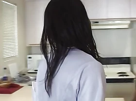 Hot black nurse receives her pussy slammed on the top of take meals