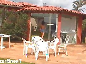 Two Legal age teenager Brazilian Girls try Lesbian Sex for First Time
