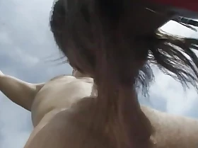 White guy fucks ebony chick hither a beamy ass on a boat