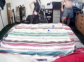 A morning ass and cunt gnawing away session before she peggs him fixed