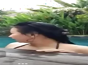 Indonesian fuck in pool not later than live