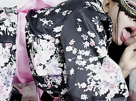 Creampie Thai Asian Couple Cosplay Sexy Kimono, Japan Yukata with Heavy Long Bushwa