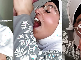 Innocent Hijabi Aaliyah Yasin acquires covered in jism