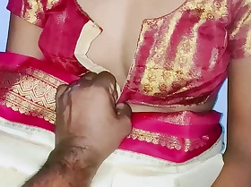 Plummy color saare concerning Indian sexy wife