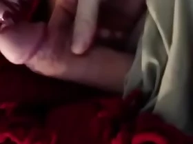 My friends mom plays with my cock as her son is sleeping on the divan