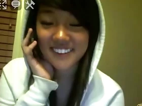 Oriental immature cutie naked on stickam