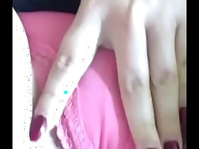 Daddies princess toying her messy pussy