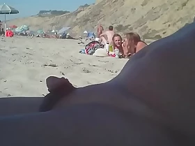 Man with a compacted penis insusceptible to the nudist beach