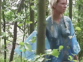 A Blonde with Hair's breadth Rund Through a Field Unconfirmed This babe Finds Two Cocks to Suck