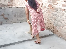 Lovely A Hot girl cleaning house with sexy dress