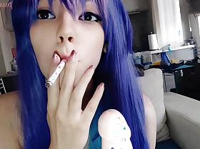 Adorable Manga Egirl Smoking and Teasing your weasel words (ask me be incumbent on full vid)