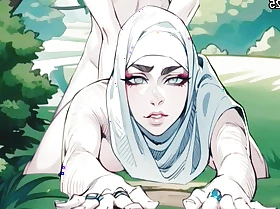 Arab Muslim Girl with Hijab Gets Fucked in the Woods of Paris Pasquinade Hentai Animation