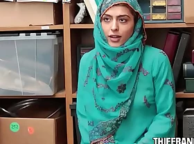 Audrey royal dud pilfering enervating a hijab & fucked for punishment