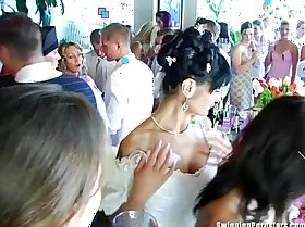 Wedding bitches are fucking in public