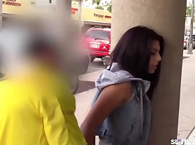 Teen shoplifter receives her pussy fucked by the pervert officer