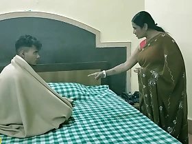 Indian Bengali stepmom has hawt inexact lovemaking with teen stepson! With clear audio