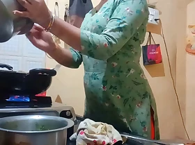 Indian hot wife got fucked to the fullest thither the works thither kitchen