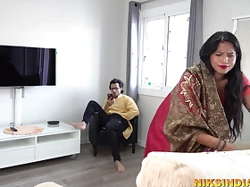 Busty Indian MILF young lady got fucked round asseverate itsy-bitsy to huge ass wide of piping hot man