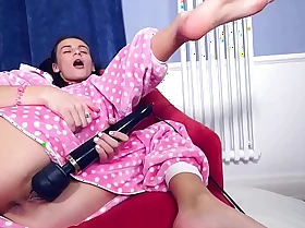 Solo teen spread out kate munificent in pijama plays with vibro sex toy for jean-marie corda's video