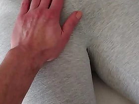 Touching will not hear of pussy forth grey yogapants