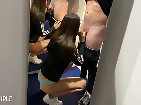 Risky Blowjob In The Dressing Room ( Almost Got Caught) - Am