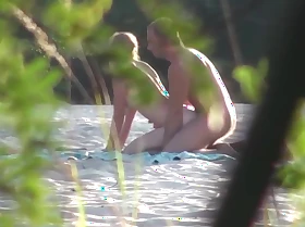 Public Russian Beach Couple Coitus Hidden Cam Voyeur