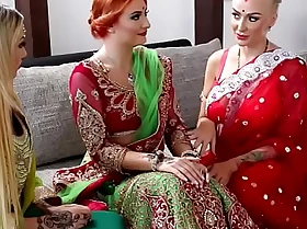 Pre-wedding Indian bride ceremony