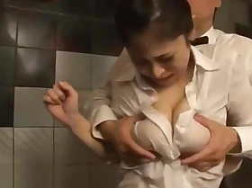Japanese huge boobs maid fucked hard elbow work