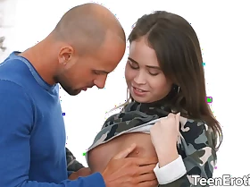 Sweet Teen Jenny Fer Sucks His Dick Nicely Before Drawing in The Aggravation