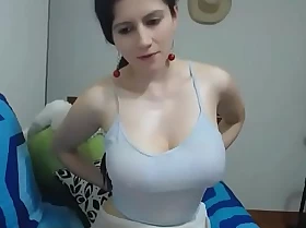 Nice tits plays pussy on web camera