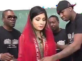 Pakistani Nadia Ali Deepthroats and Fucks Many BBCs