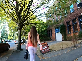 Longpussy, Slutty everywhere Seattle. Big Butt Plug, lots of Pussy together with Sheer pants. 02
