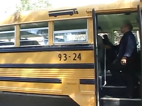 Asian Avena Lee Back Braces Gets Fucked And Facialized On Along to School Bus