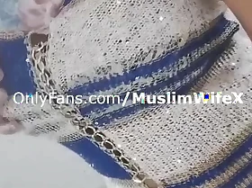 Real HOT Hijab Arab Mummy With Big Tits Milks Creamy Juicy Pussy To Orgasm Measurement Husband Is Near