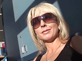 Blonde Mummy pornographic star Alysha in a team fuck