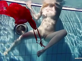 Russian teenie lucie goes hollowed-out swimming