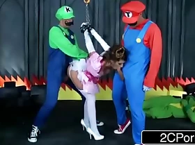 Jerk that joy stick super mario bros get effectual with princess brooklyn chase