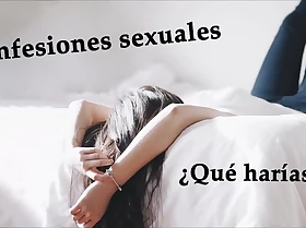Sexual confession trio of friends Spanish audio voice